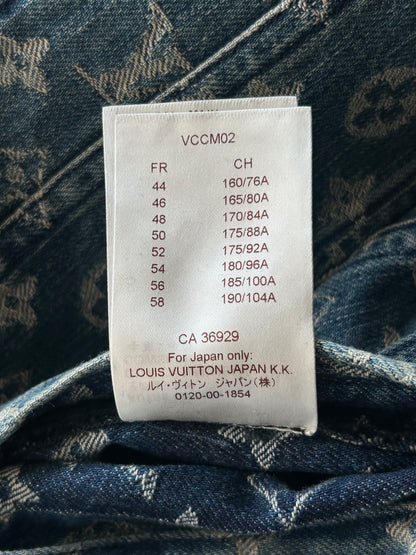 Louis Vuitton Supreme Blue & White Monogram Denim Jacket