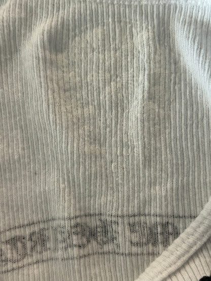 Chrome Hearts White & Black Scroll Logo Tank Top
