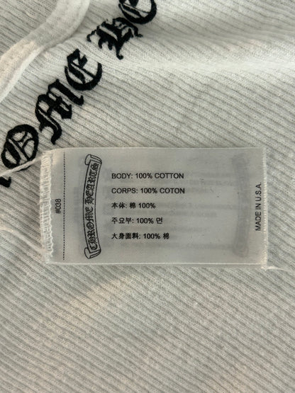 Chrome Hearts White & Black Scroll Logo Tank Top