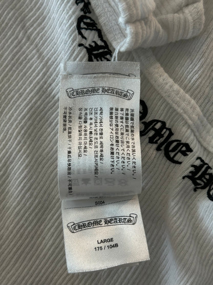 Chrome Hearts White & Black Scroll Logo Tank Top