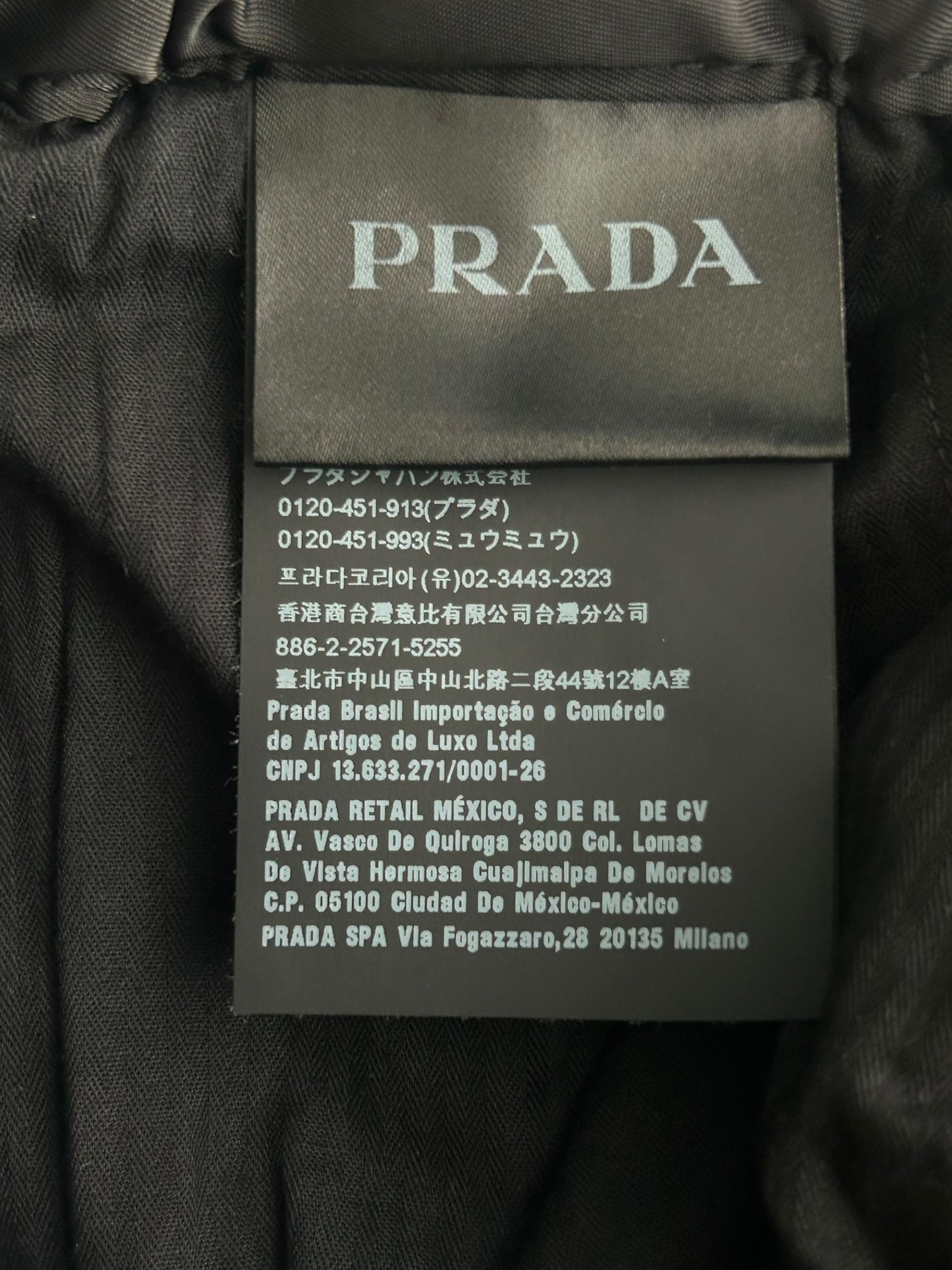 Prada Black Nylon Logo Track Pants
