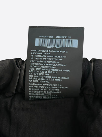 Prada Black Nylon Logo Track Pants