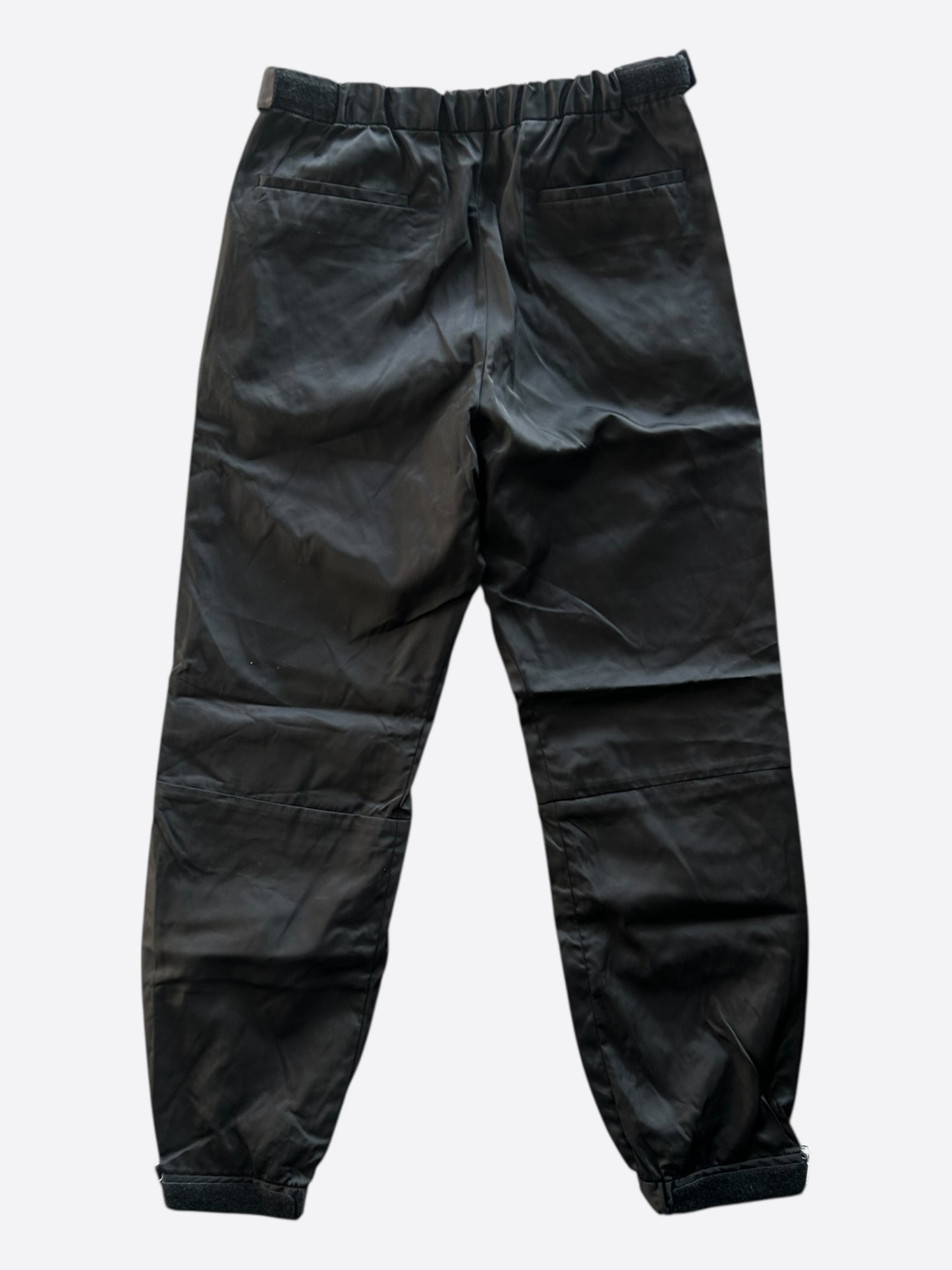 Prada Black Nylon Logo Track Pants