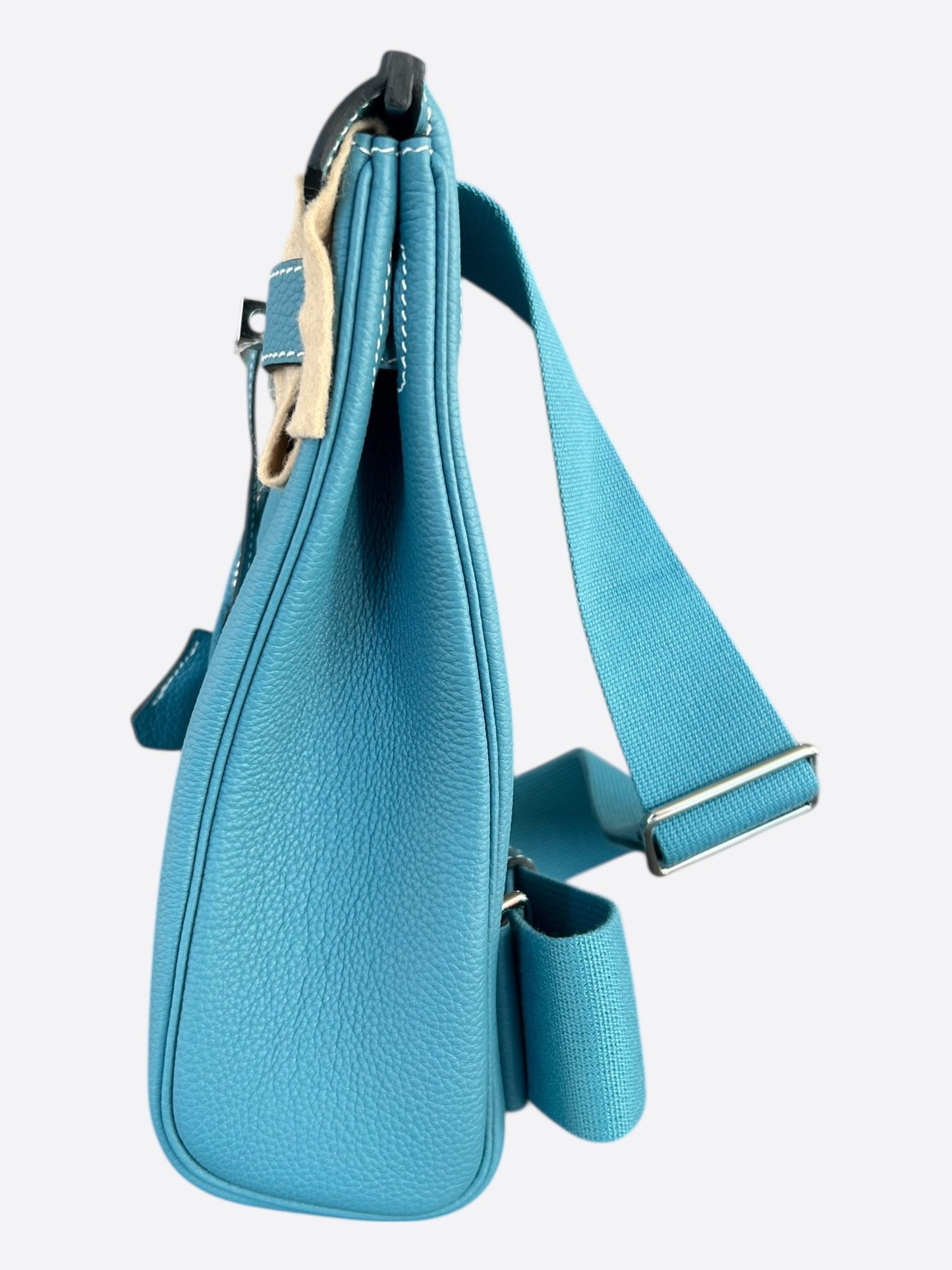 Hermes Blue Jean HAC A Dos Crossbody Backpack