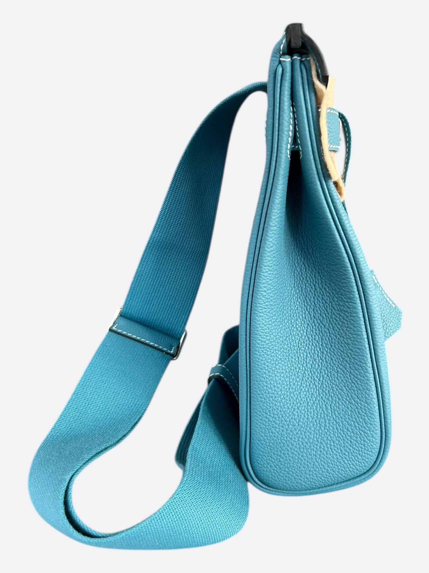 Hermes Blue Jean HAC A Dos Crossbody Backpack