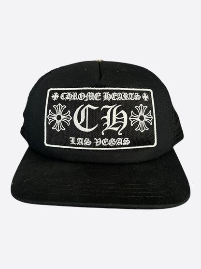 Chrome Hearts Black & White Las Vegas Trucker Hat
