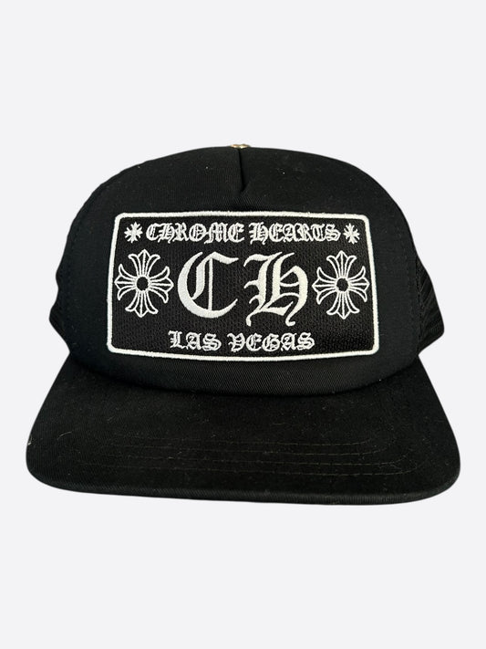 Chrome Hearts Black & White Las Vegas Trucker Hat