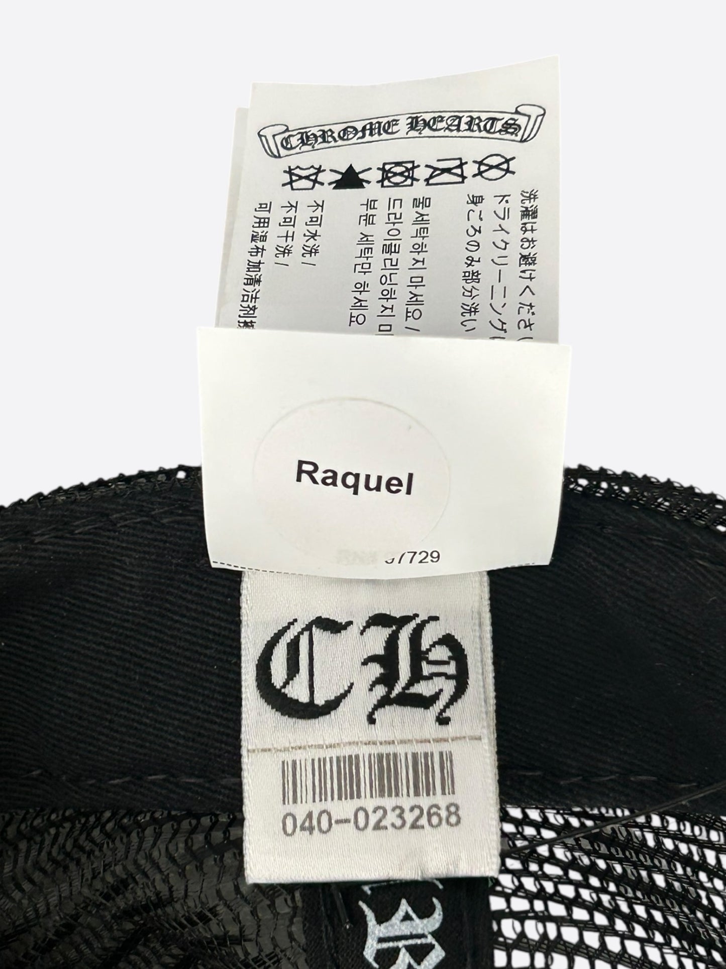 Chrome Hearts Black & White Las Vegas Trucker Hat