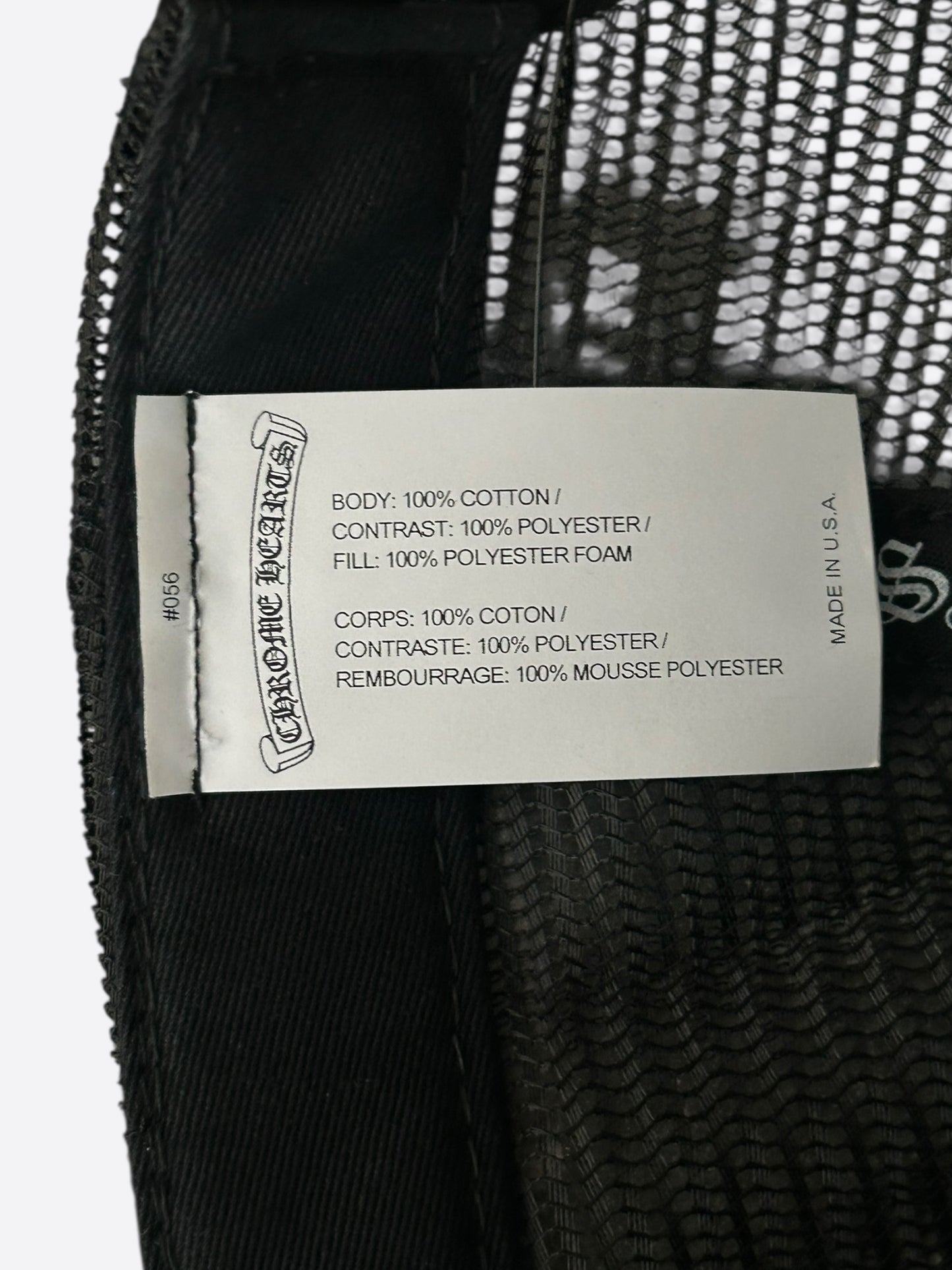 Chrome Hearts Black & White Las Vegas Trucker Hat