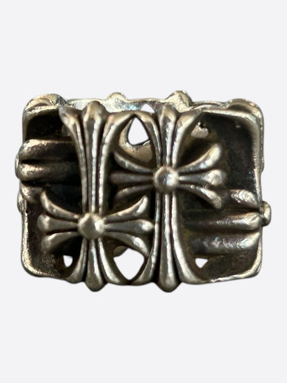 Chrome Hearts Silver Square Cemetery Ring