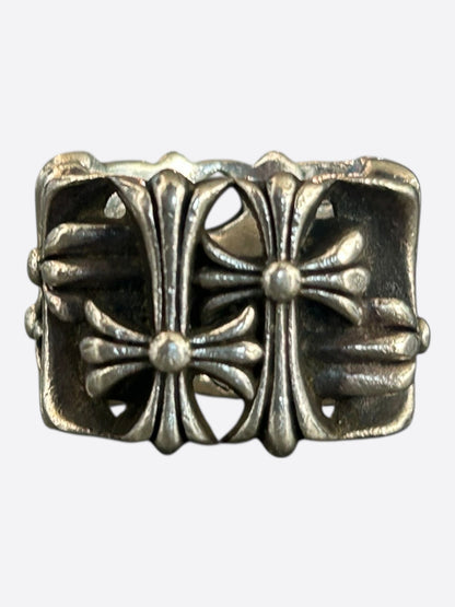 Chrome Hearts Silver Square Cemetery Ring