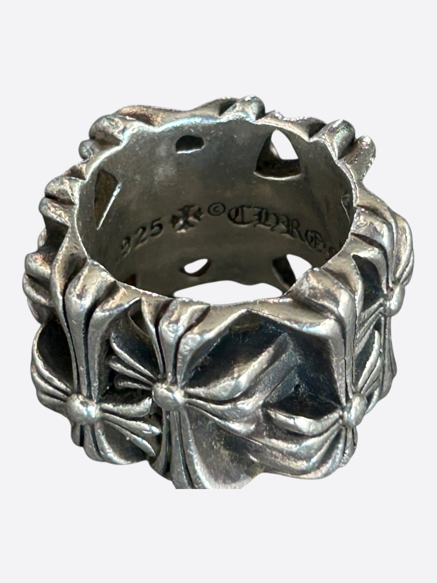 Chrome Hearts Silver Square Cemetery Ring