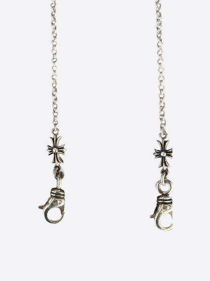Chrome Hearts Silver Cross Glasses Chain
