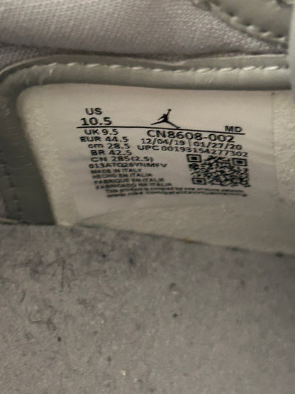 Dior Air Jordan Grey & White Oblique Low Top Sneakers