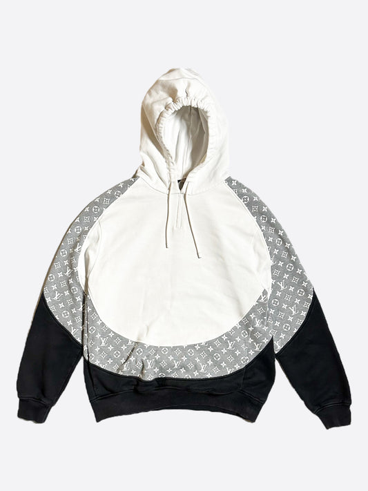 Louis Vuitton White Monogram Circle Cut Hoodie