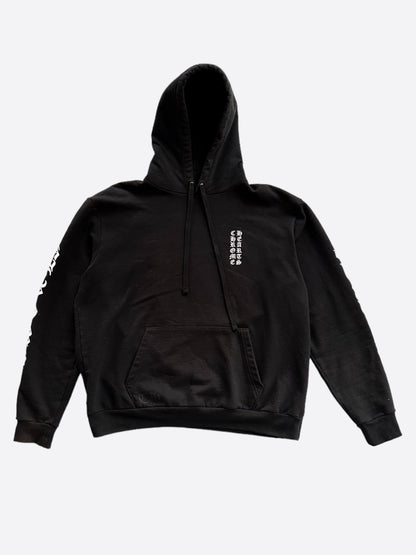 Chrome Hearts Black & White Script Print Hoodie