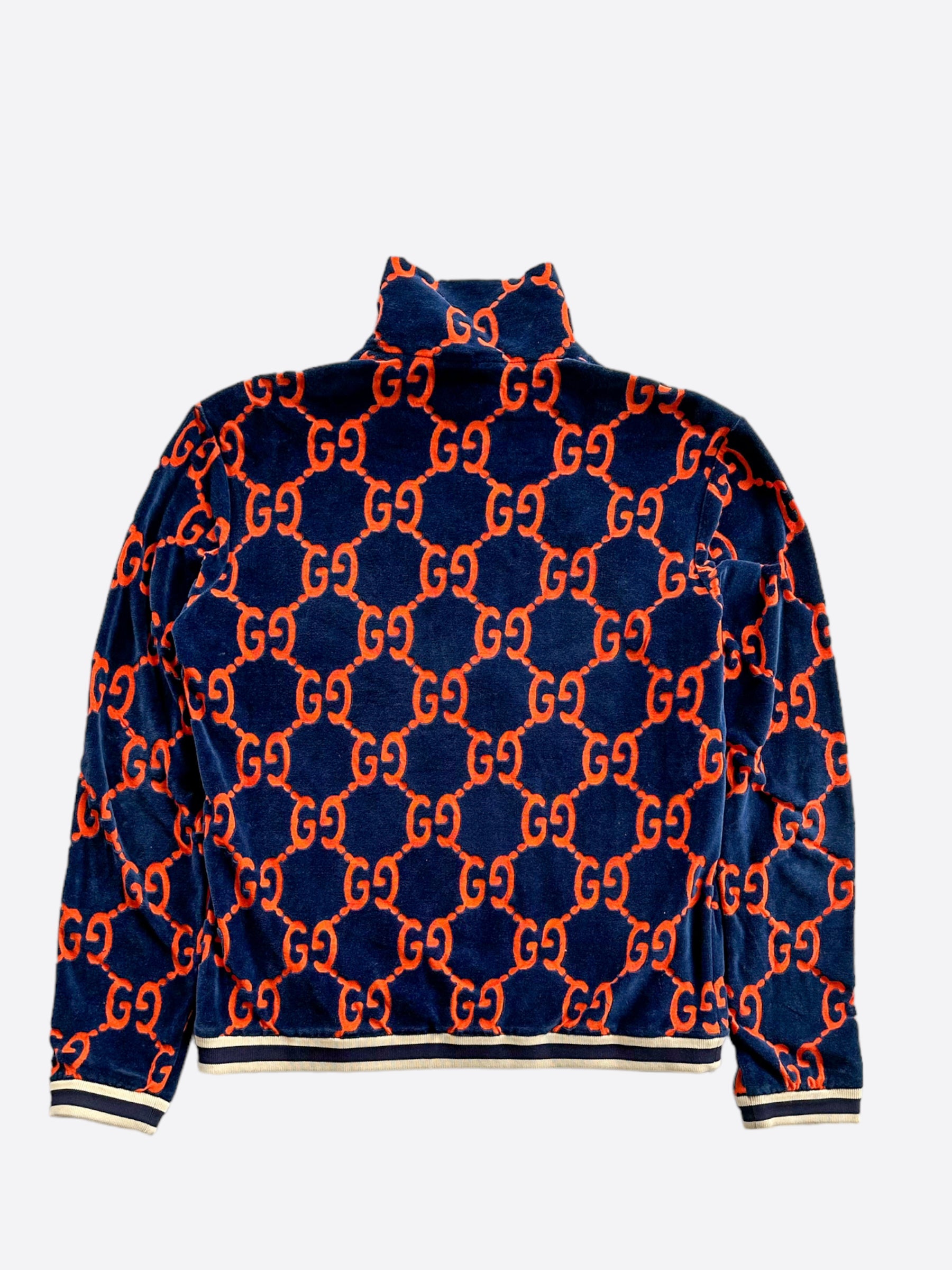 Navy cheap gucci jacket