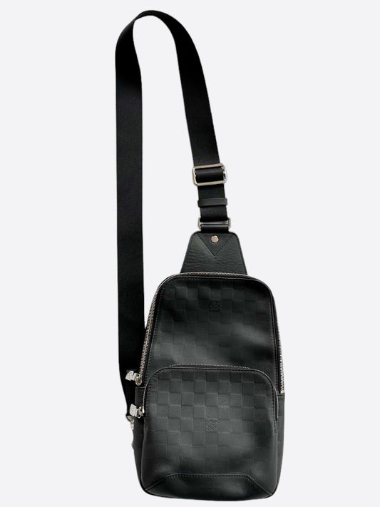 Louis Vuitton Black Damier Infini Leather Sling Bag