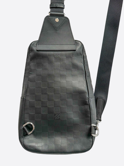 Louis Vuitton Black Damier Infini Leather Sling Bag