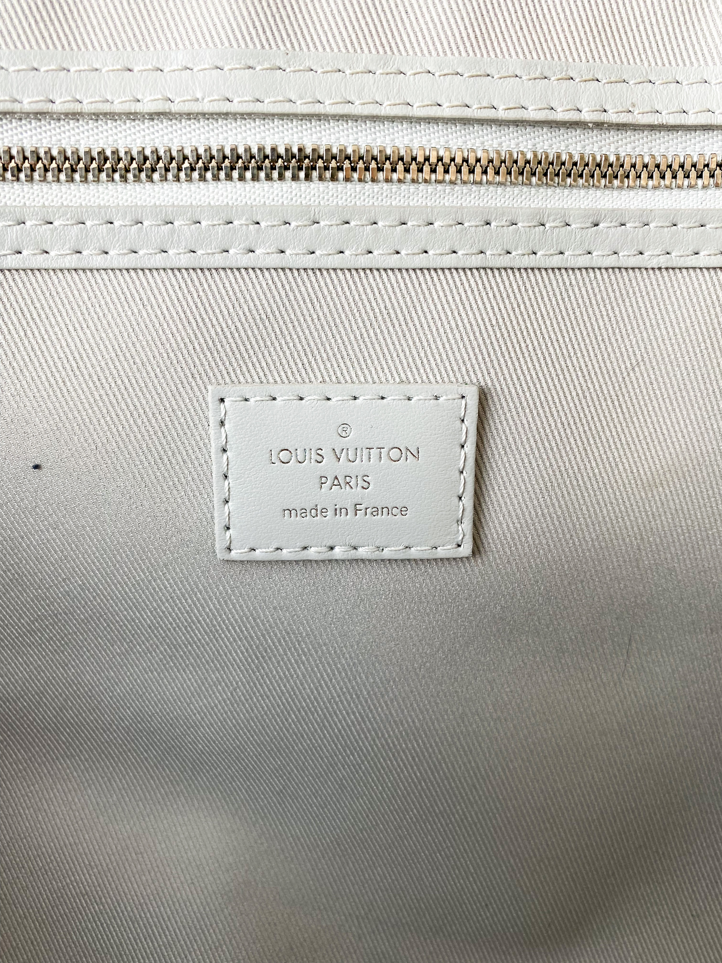 Louis Vuitton White Monogram Story Keepall 50