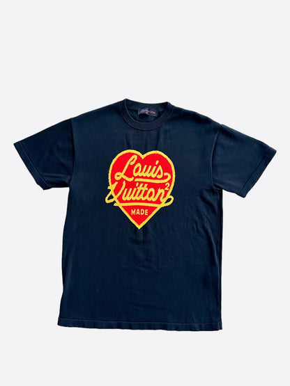 Louis Vuitton Nigo Navy Heart Intarsia T-Shirt