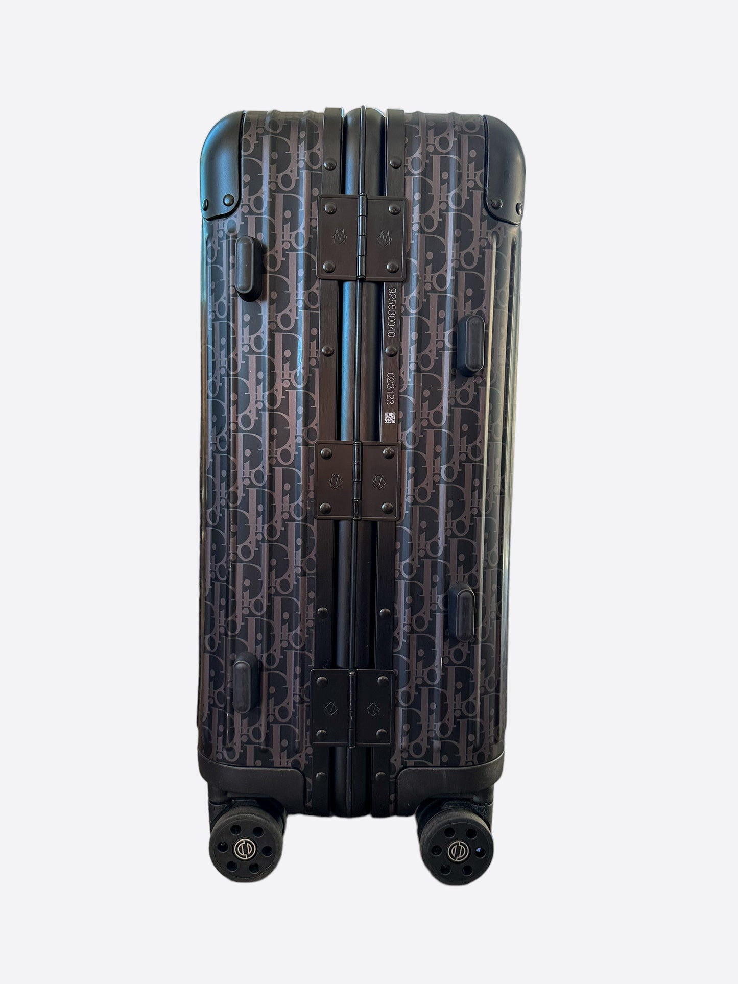 Dior Rimowa Black Oblique Carry-On Luggage