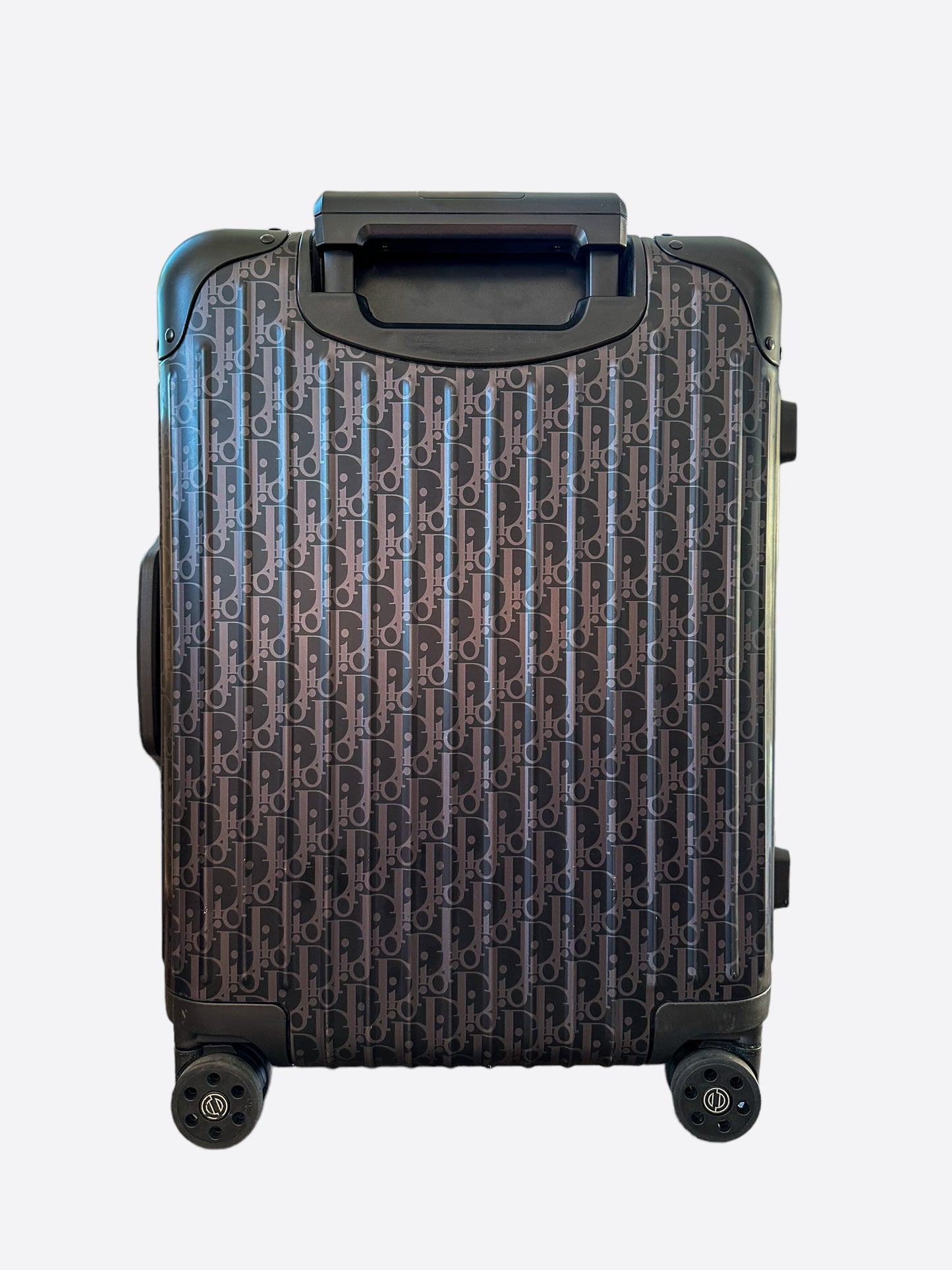 Dior Rimowa Black Oblique Carry-On Luggage