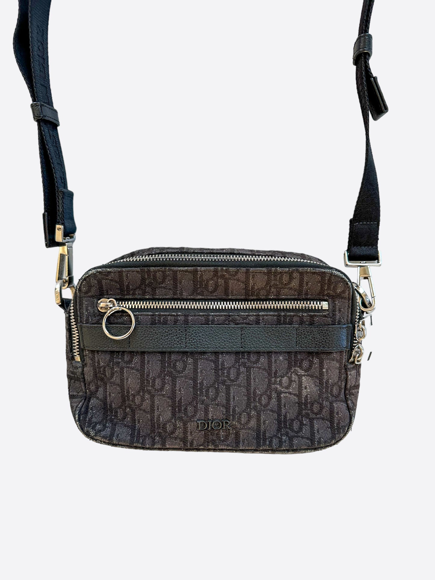 Dior Black Oblique Safari Messenger Bag