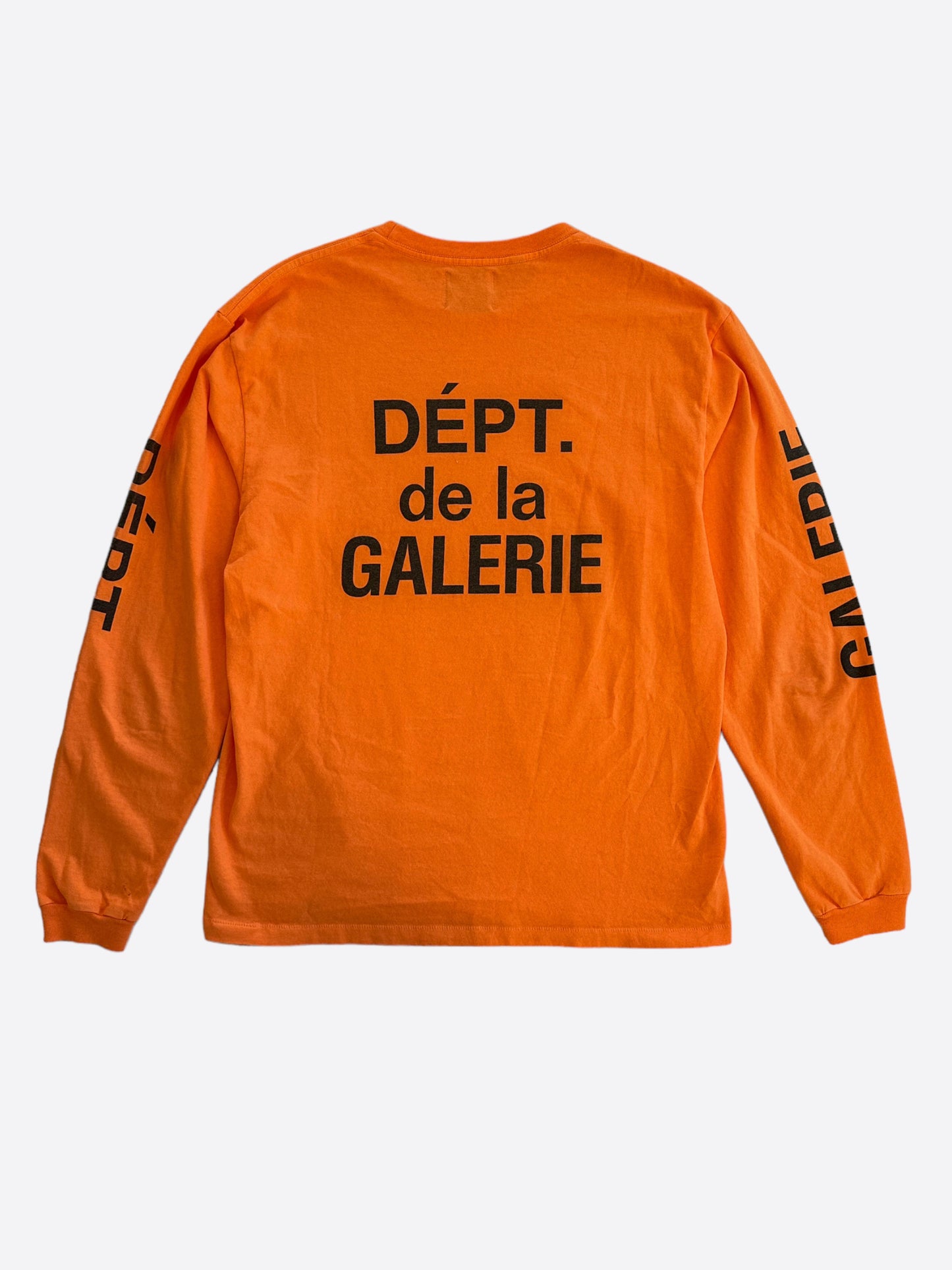 Gallery Dept Orange & Black French Logo Longsleeve T-Shirt