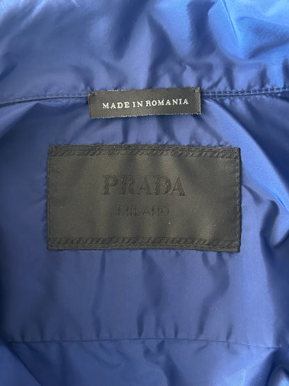 Prada Blue Zip Up Windbreaker