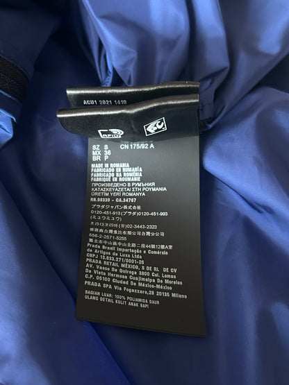 Prada Blue Zip Up Windbreaker