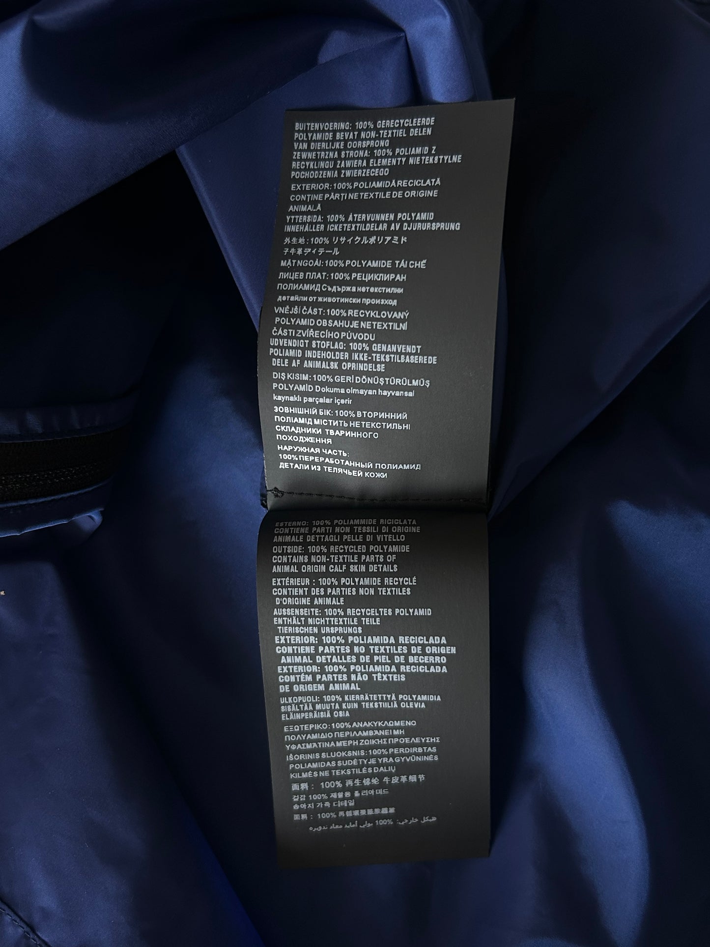 Prada Blue Zip Up Windbreaker