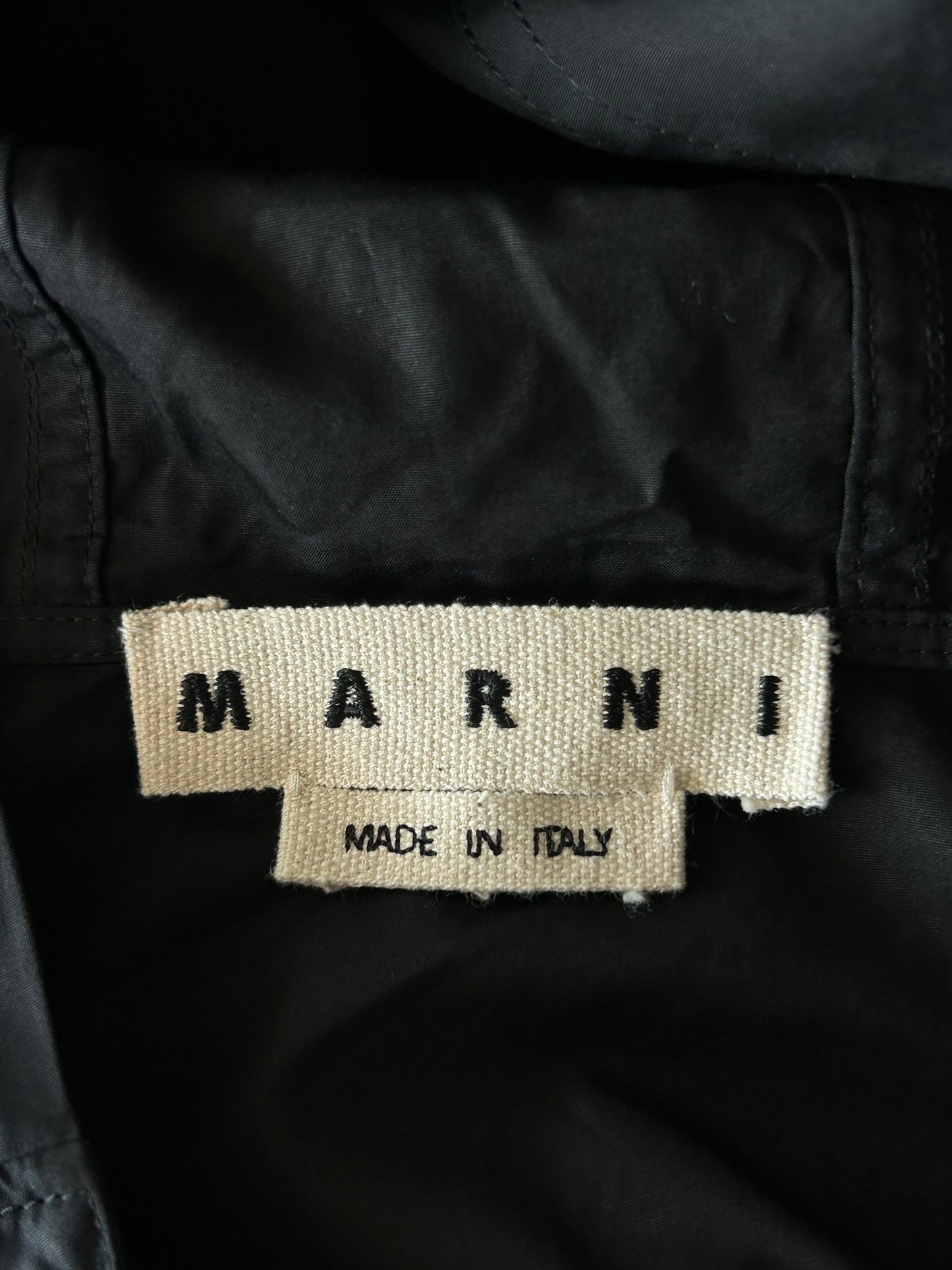 Marni Black Laced Anorak Military Jacket
