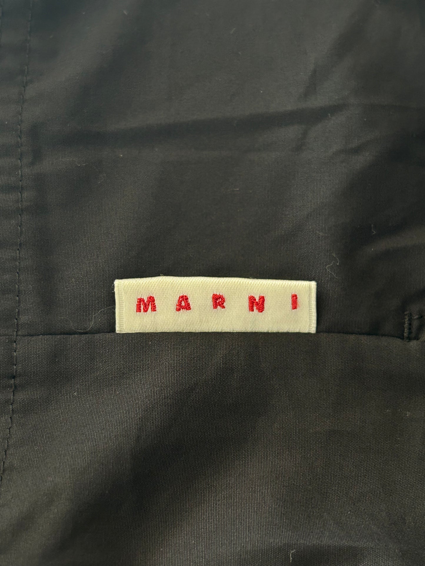 Marni Black Laced Anorak Military Jacket