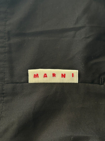 Marni Black Laced Anorak Military Jacket