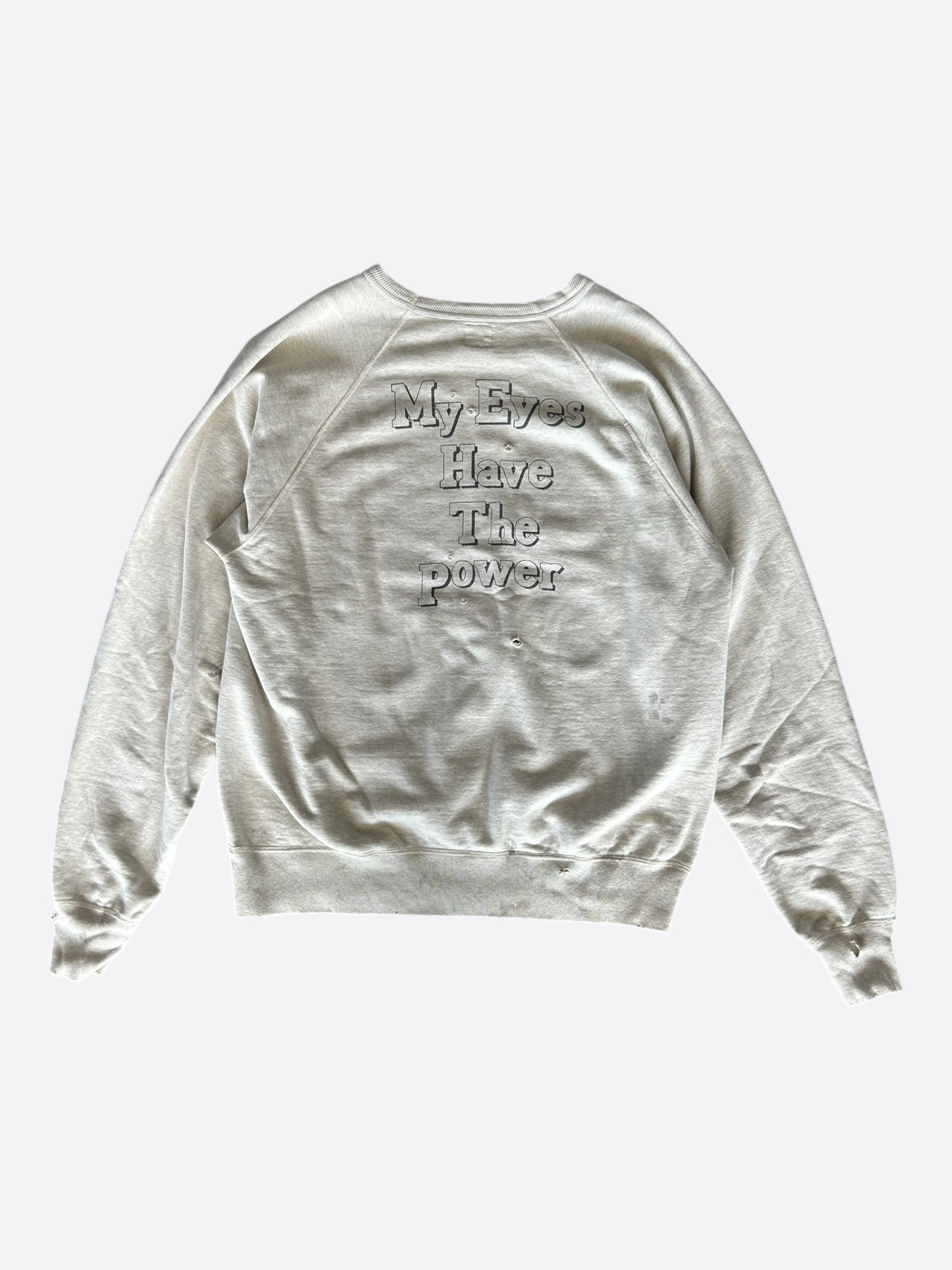 Saint Michael White God Eye Graphic Sweatshirt