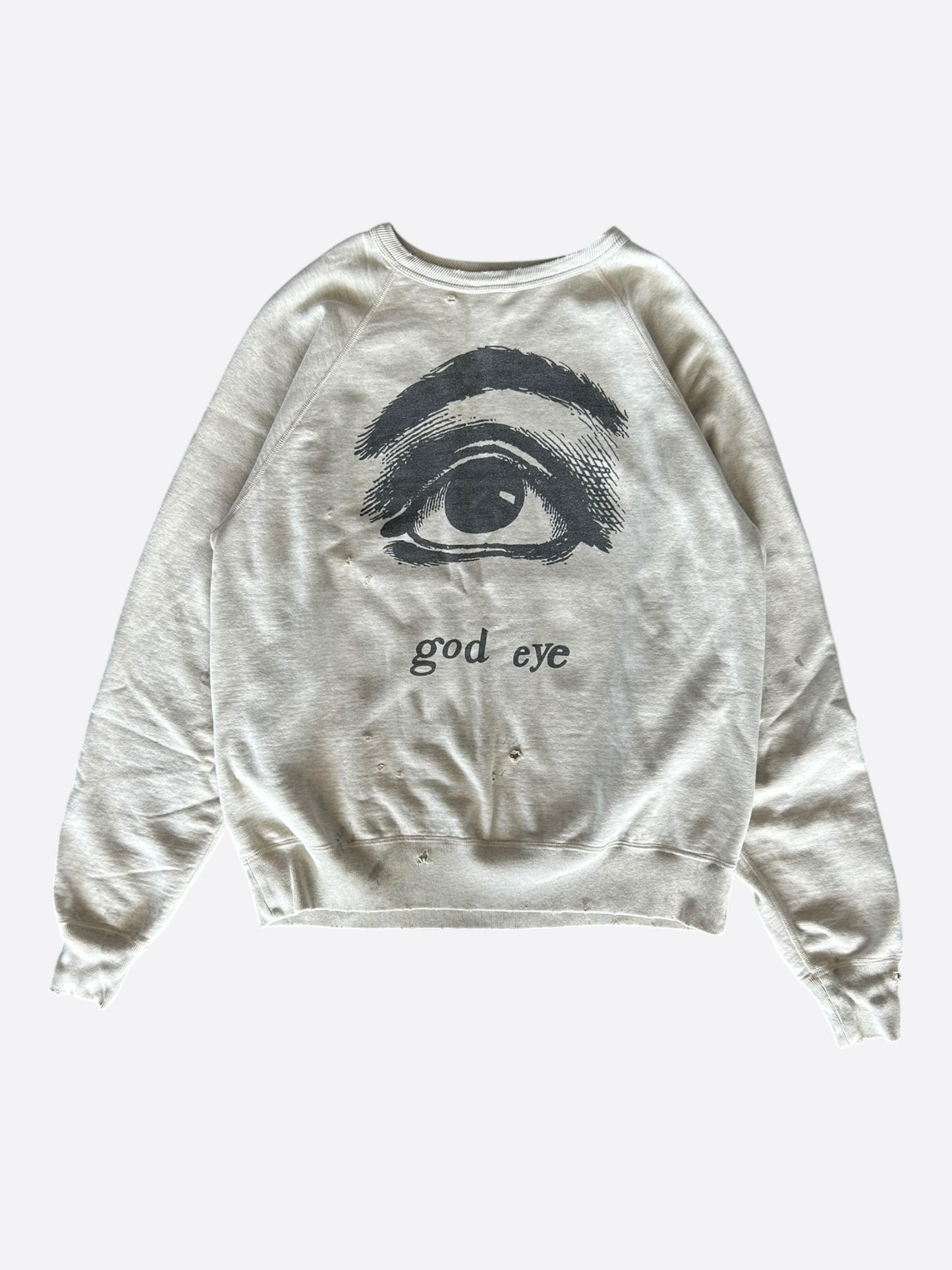 Saint Michael White God Eye Graphic Sweatshirt