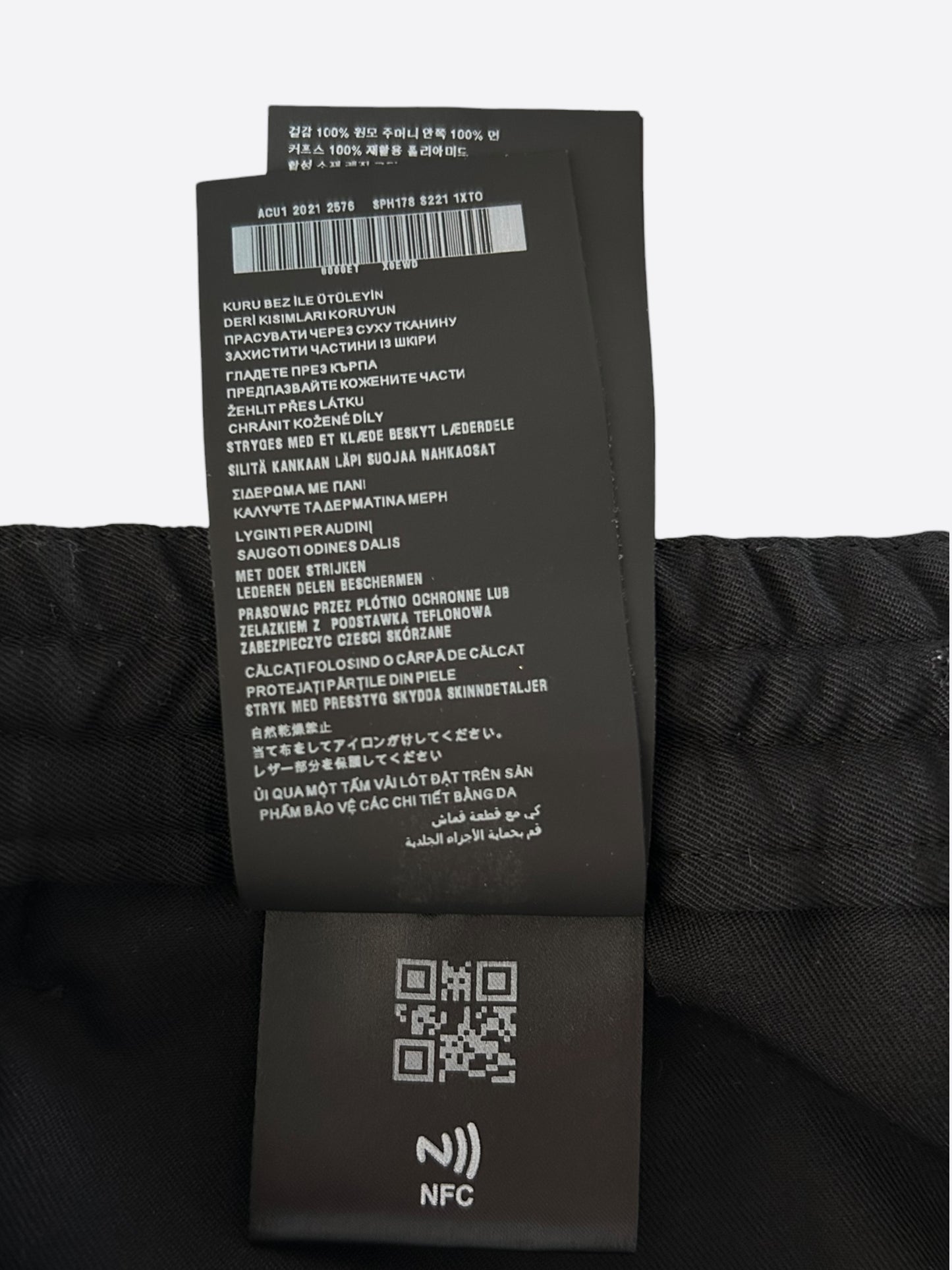 Prada Black Triangle Logo Cargo Pants