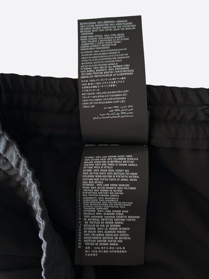 Prada Black Triangle Logo Cargo Pants