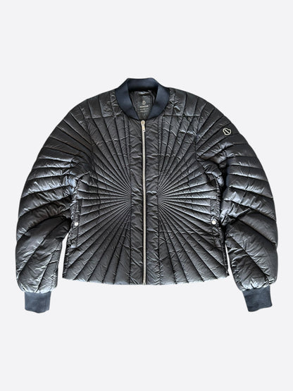 Rick Owens Moncler Black Radiance Flight Bomber Jacket