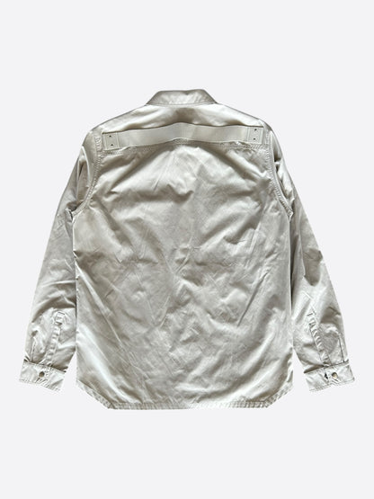 Rick Owens Beige Button Up Overshirt