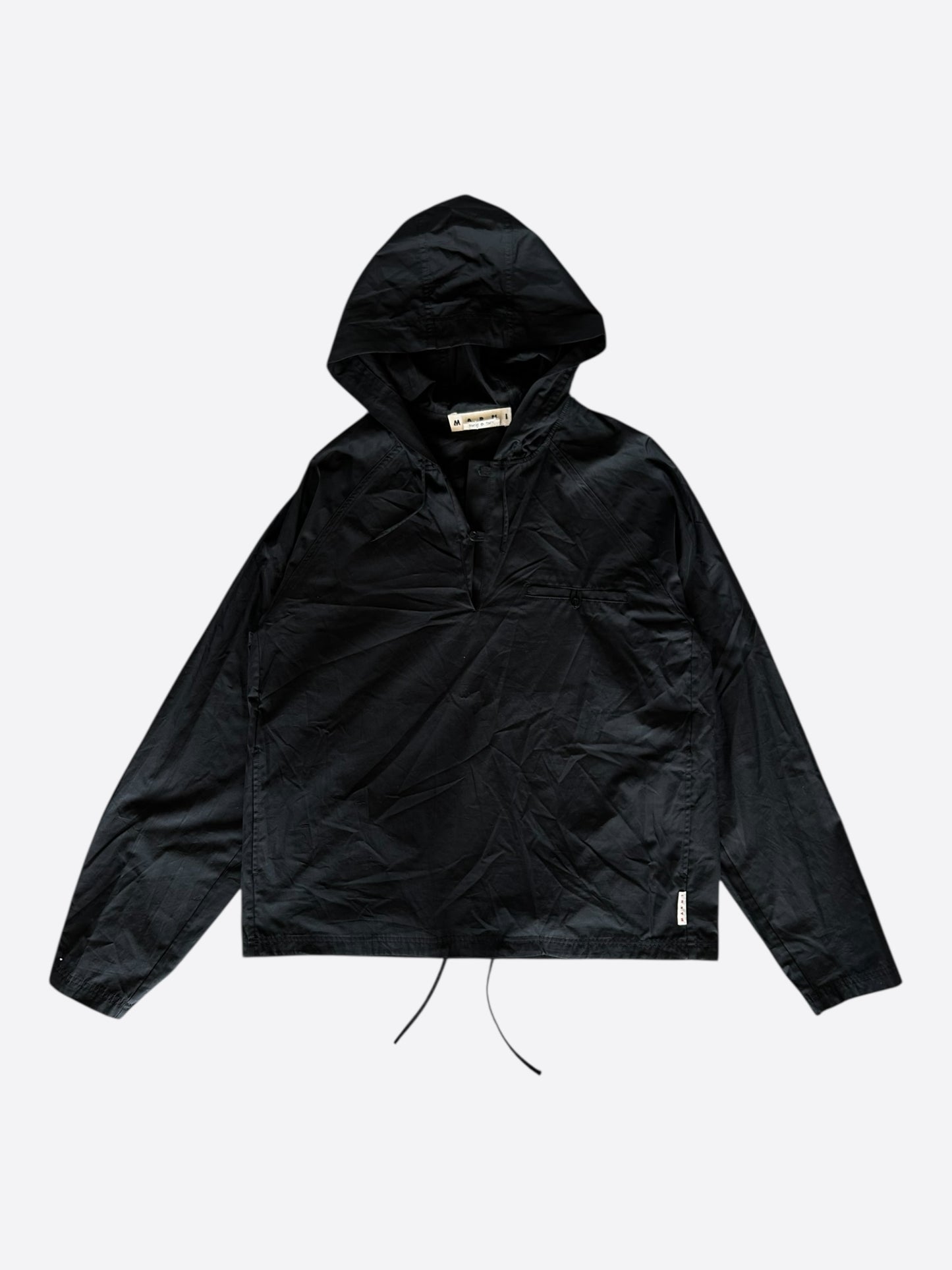 Marni Black Laced Anorak Military Jacket