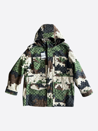 Louis Vuitton Green Damoflage Parka