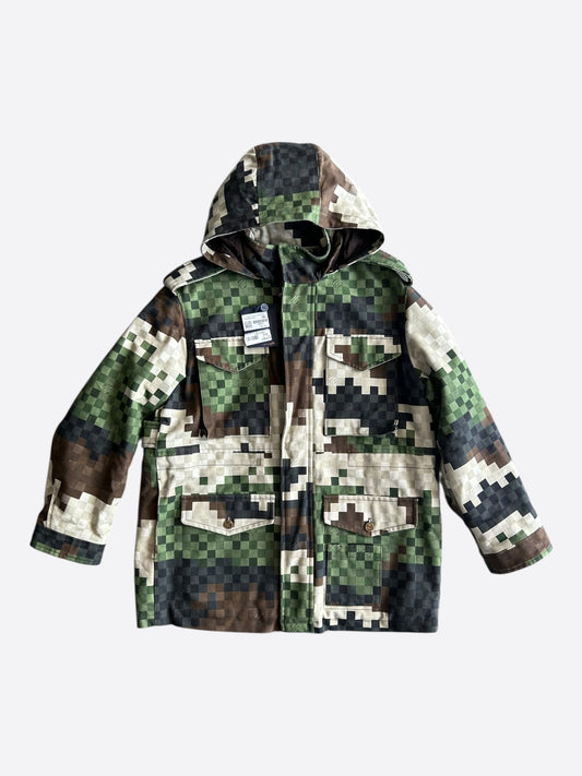Louis Vuitton Green Damoflage Parka