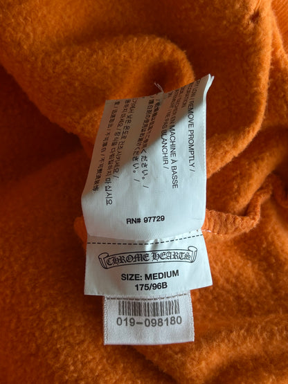 Chrome Hearts Off-White Orange & Black Scroll Logo Hoodie