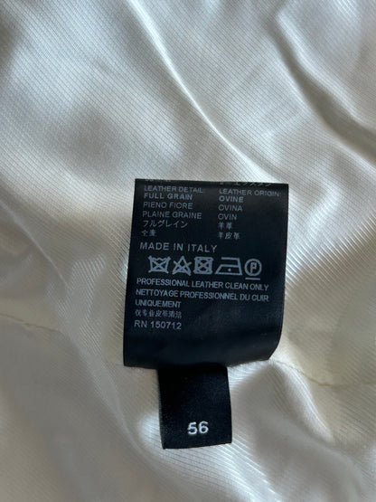 Amiri Beige & Brown Bones Varsity Jacket