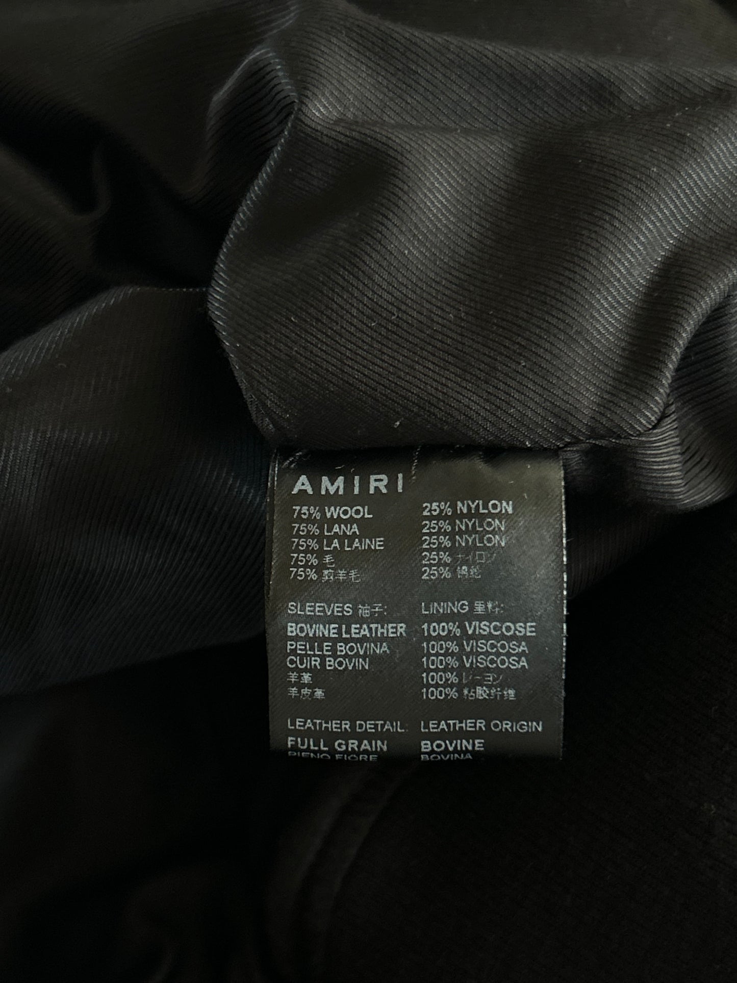 Amiri Black & Red Tiger Varsity Jacket