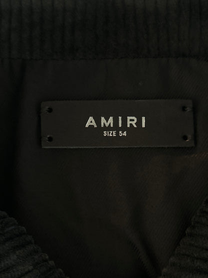 Amiri Black & Burgundy Corduroy Bones Teddy Jacket