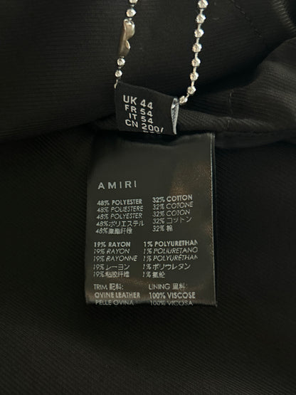 Amiri Black & Burgundy Corduroy Bones Teddy Jacket