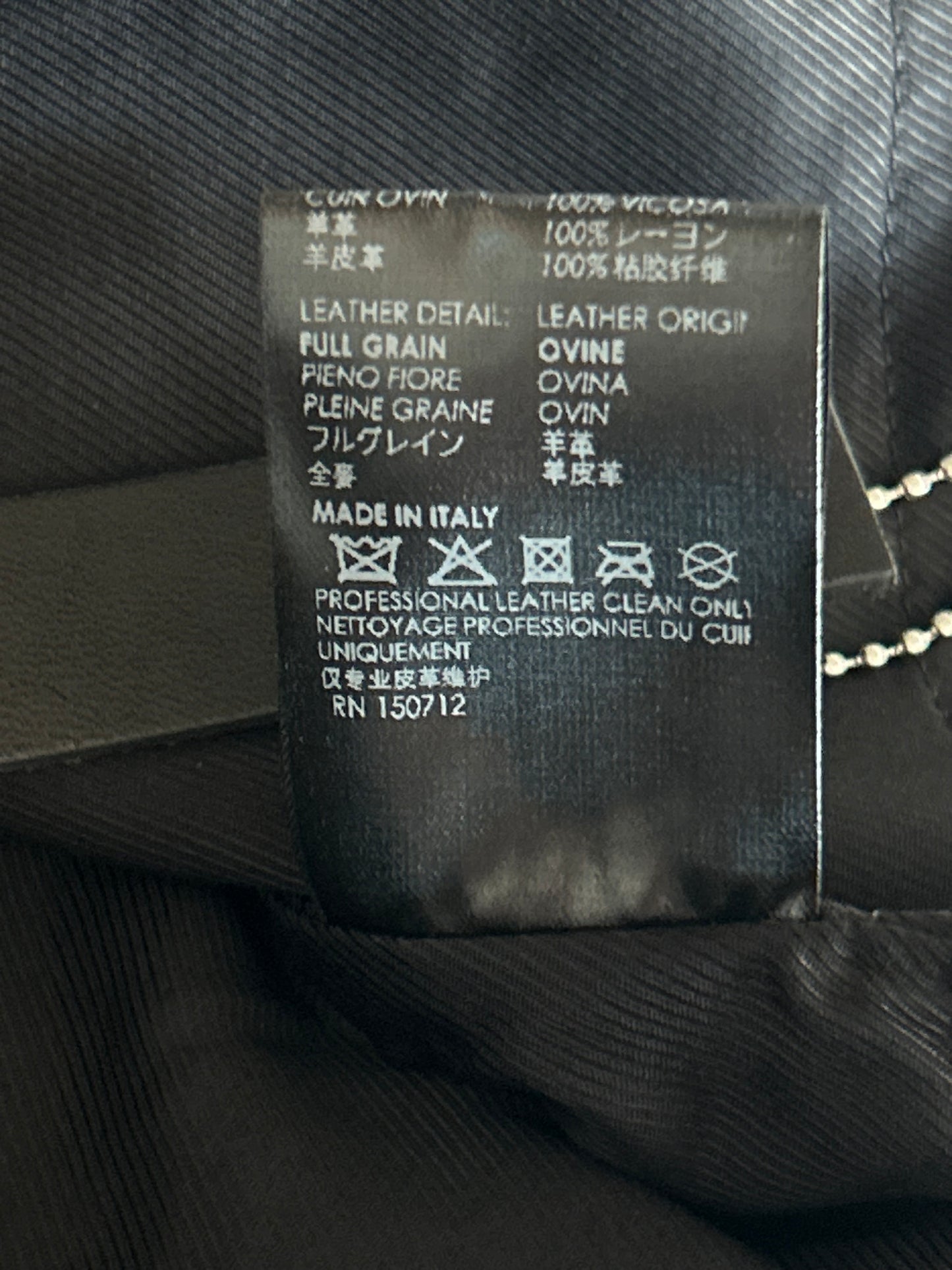 Amiri Black & Burgundy Corduroy Bones Teddy Jacket